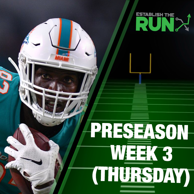 Preseason DFS Live Stream: August 22 at 6:00pm ET