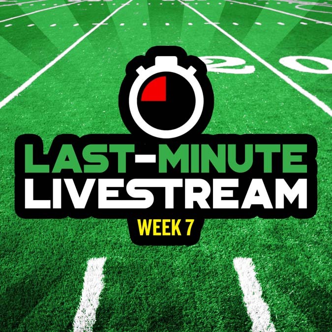 Levitan and Silva Last-Minute Livestream: Week 7, Sunday at 11:45am ET