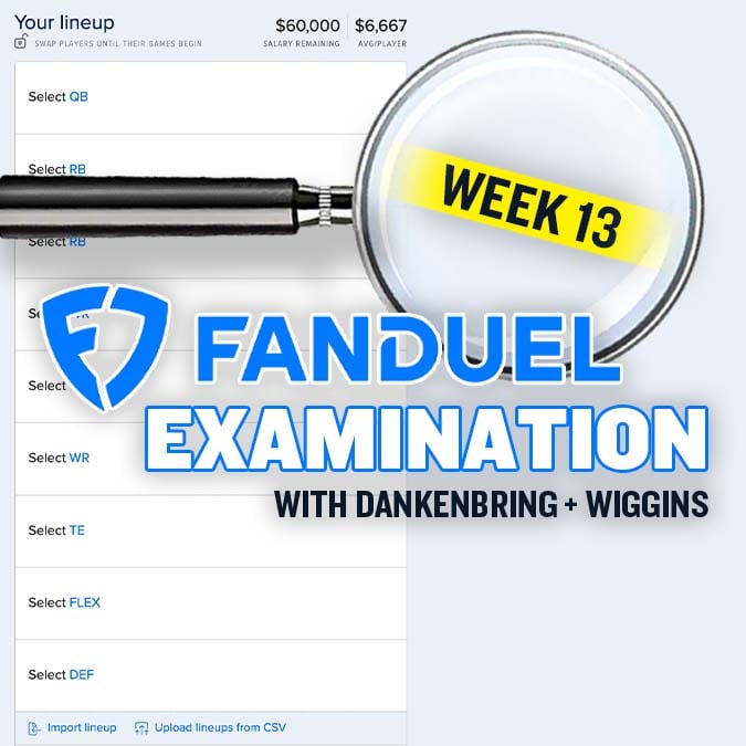 FanDuel Examination: Week 13